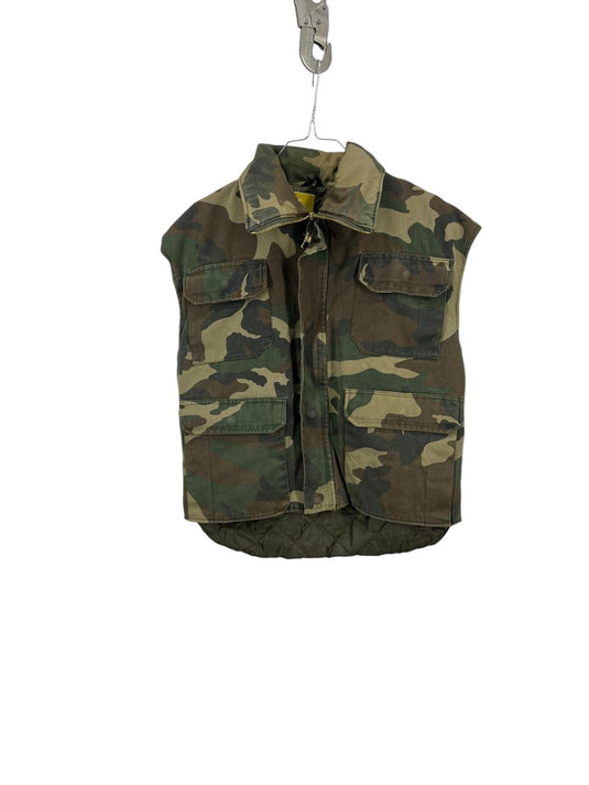 Gilet MILITARE  imbottito usato mimetico WOODLAND 