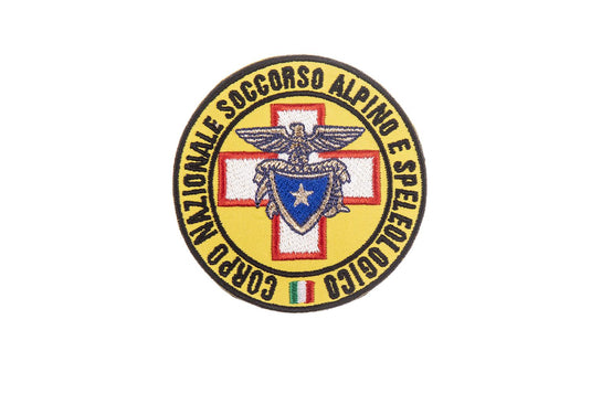 patch ricamata CORPO NAZIONALE SOCCORSO ALPINO E SPELEOLOGICO CNSAS 