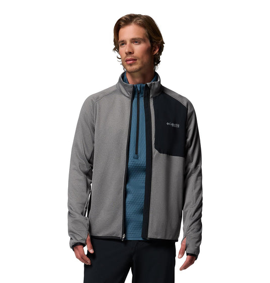 Giacca tecnica in pile Triple Canyon™ II Grid da uomo City Grey 