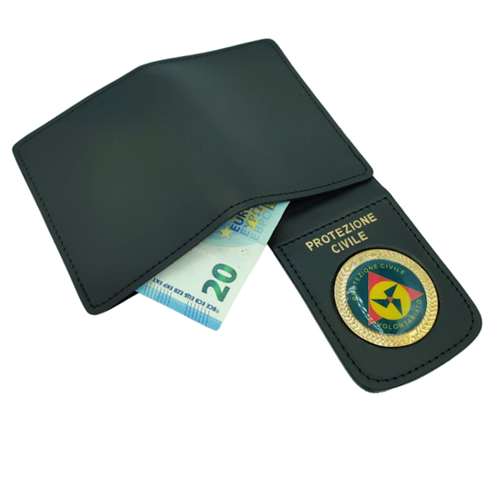 portafoglio portaplacca protezione civile volontariato 