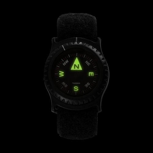 Wrist Compass T25 - Black<BR/>Bussola da polso nera<BR/> 