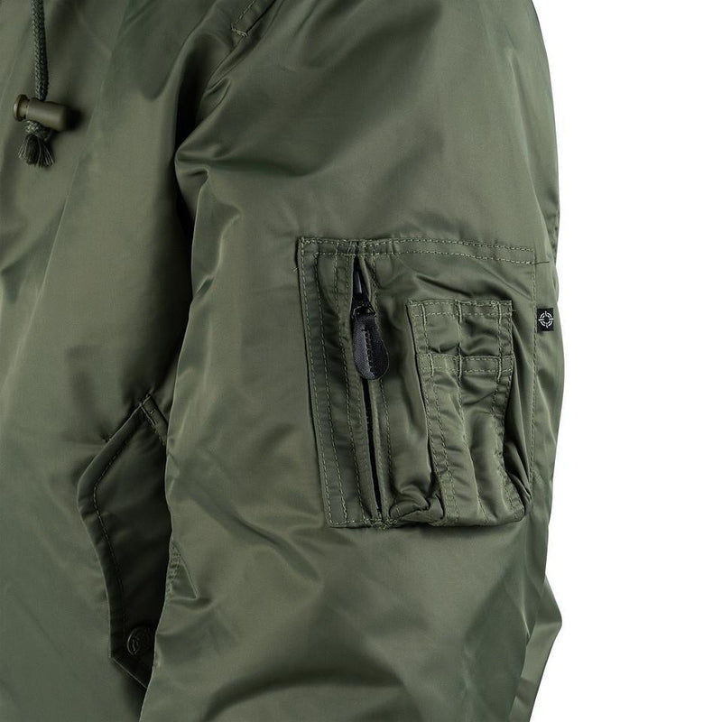 Load image into Gallery viewer, MA-1 Hooded Bomber Jacket VERDE 

