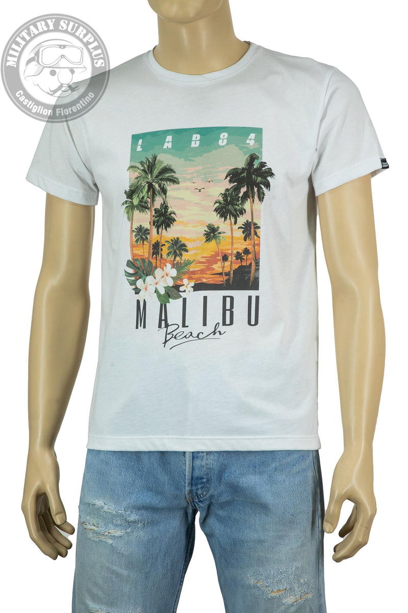 Carica immagine in Galleria Viewer, T-shirt girocollo stampata Lab84 100% cotone 
