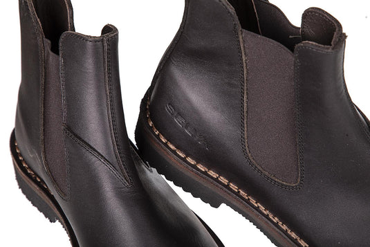 STIVALETTO CON ELASTICO E SUOLA VIBRAM LAVORAZIONE ARTIGIANALE MADE IN ITALY. 