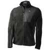 MICO Men's Super Thermo Outdoor Black Mid-Neck Full-Zip Shirt