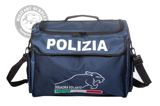 Borsa operativa ricamata grande POLIZIA squadra VOLANTE 