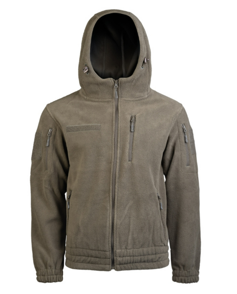 Giacca in pile per climi freddi Gen.II  con cappuccio Verde oliva 