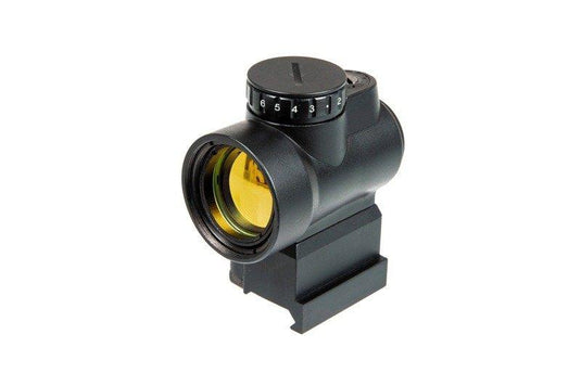 mro red dot sight replica con riser + attacco inferiore - nero 
