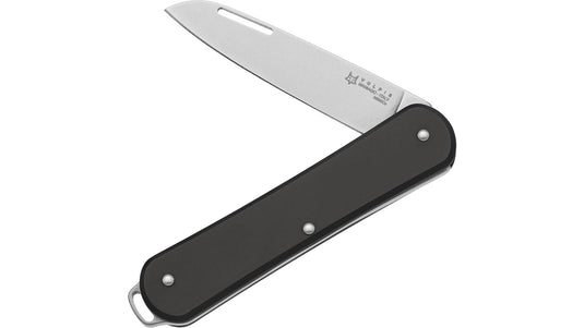 FOX Knives VULPIS  - manico liscio alluminio anodizzato  lama inox N690Co nero 