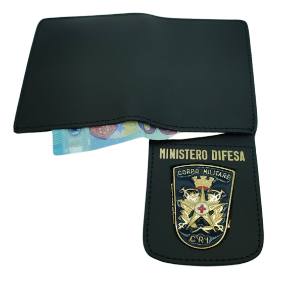Load image into Gallery viewer, portafoglio portaplacca croce rossa militare MINISTERO DELLA DIFESA 

