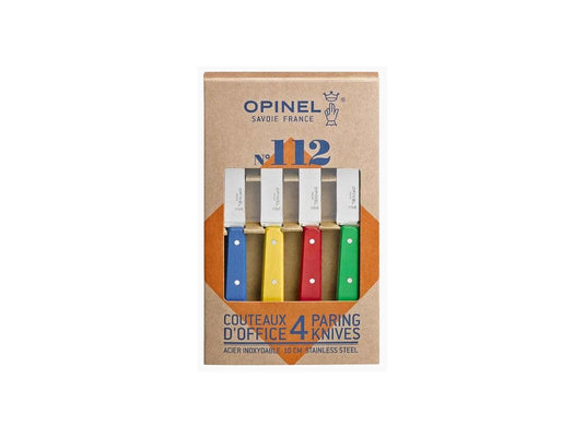 opinel set essentiels 4pz n°112 spelucchino colori classici 