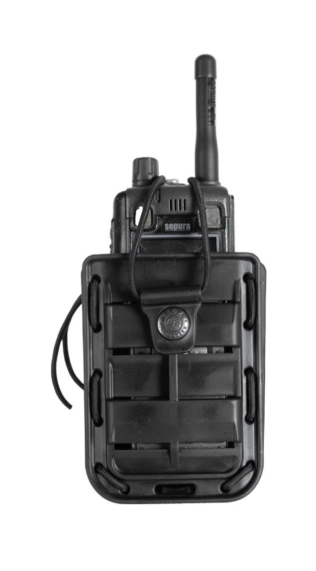 Carica immagine in Galleria Viewer, Porta radio universale in polimero Bungy Line NERO 
