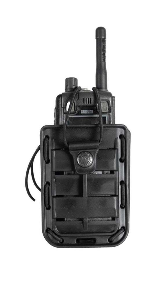 Porta radio universale in polimero Bungy Line NERO 