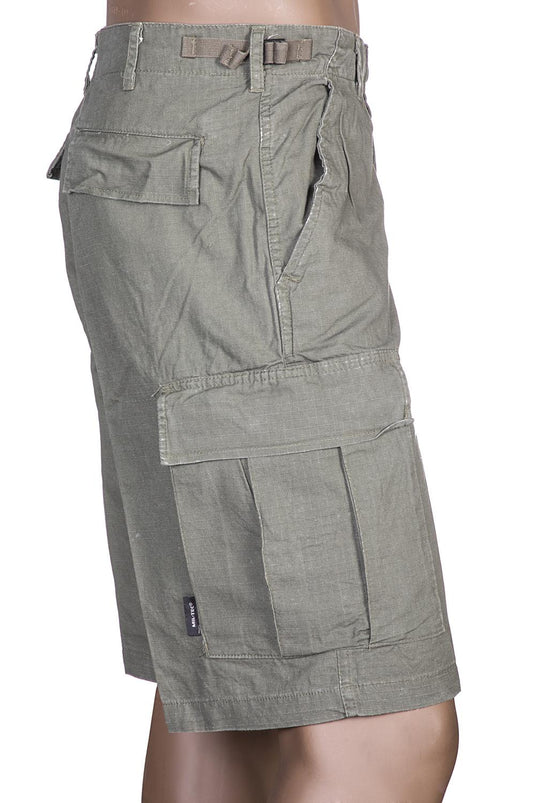 Bermuda BDU style cotone  rip stop VERDE OLIVA 