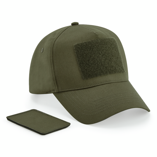 5pannel cap con velcro 