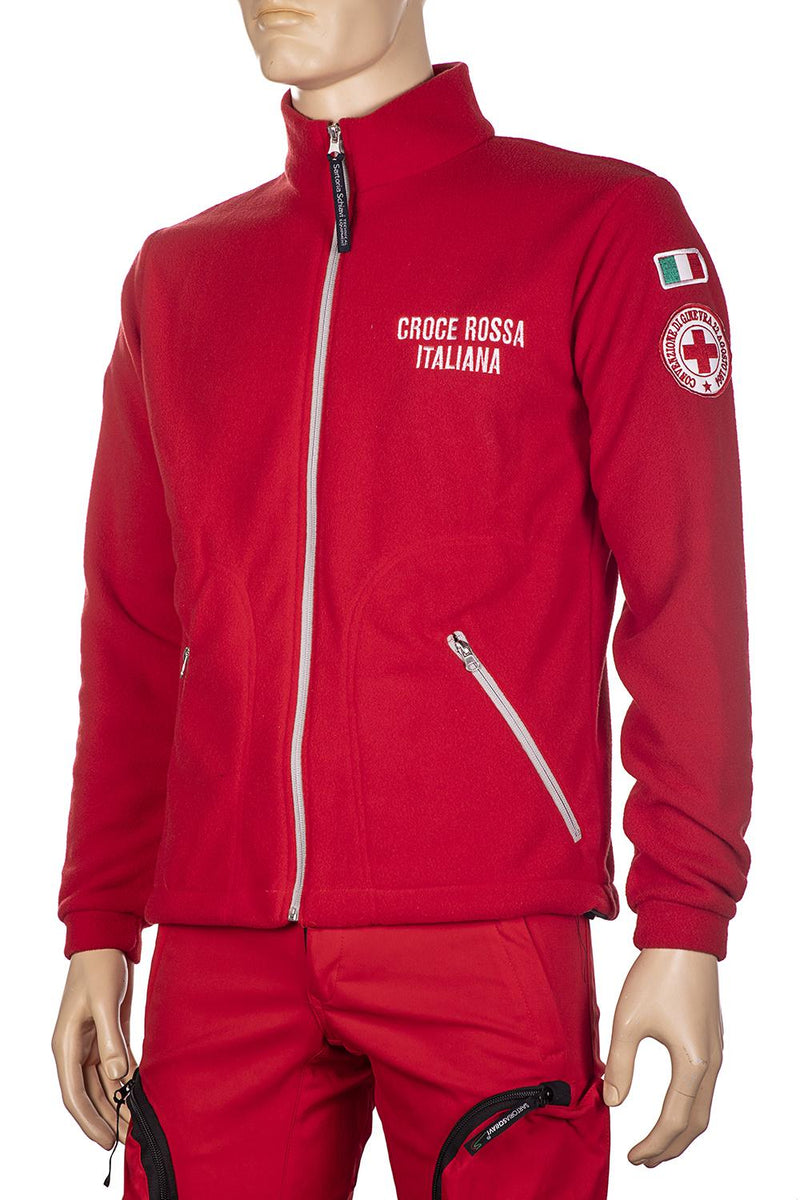 Carica immagine in Galleria Viewer, GIACCA IN PILE ANTIPILLING ZIP LUNGA CROCE ROSSA ITALIANA NUOVO CAPITOLATO 
