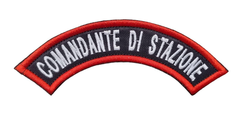 Load image into Gallery viewer, Etichetta Carabinieri COMANDANTE DI STAZIONE ricamata con velcro 
