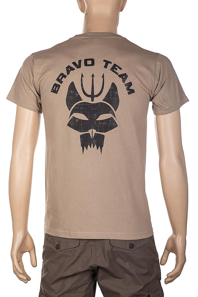 Carica immagine in Galleria Viewer, t-shirt stampata fronte retro BRAVO TEAM TAN<BR/><BR/> 
