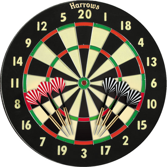 Carica immagine in Galleria Viewer, centro dardi harrows modello champion con 6 freccette 
