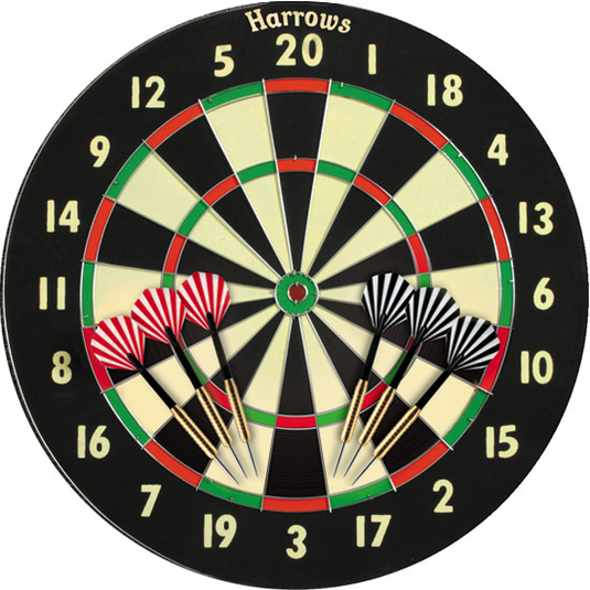 centro dardi harrows modello champion con 6 freccette 