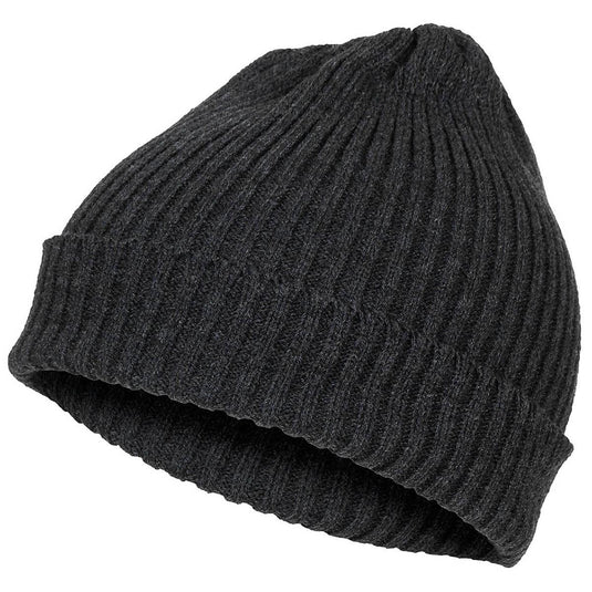zuccotto corto in maglia watch cap marinaio grigio antracite 