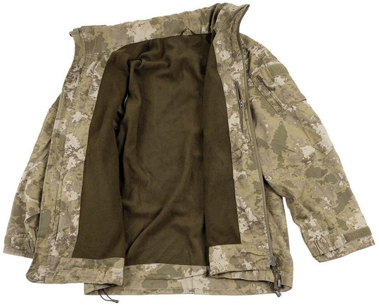 Giacca da combattimento in cotone rip stop foderata in pile usata <BR/>Spec Ops NATO camouflage 