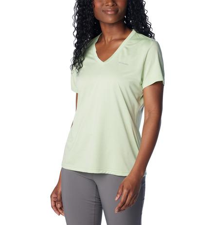 T-shirt scollo a v performante e traspirante da donna Columbia 