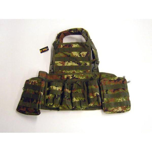 royal plus pettorale molle con tasche colore vegetato italiano 