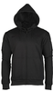 MIL-TEC Tactical Full Zip Hoodie with Hood and Hook-and-Loop Black
