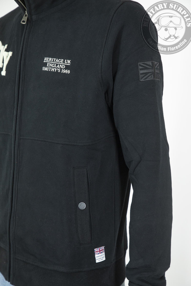 Load image into Gallery viewer, Smithy's felpa full zip uomo Nero 
