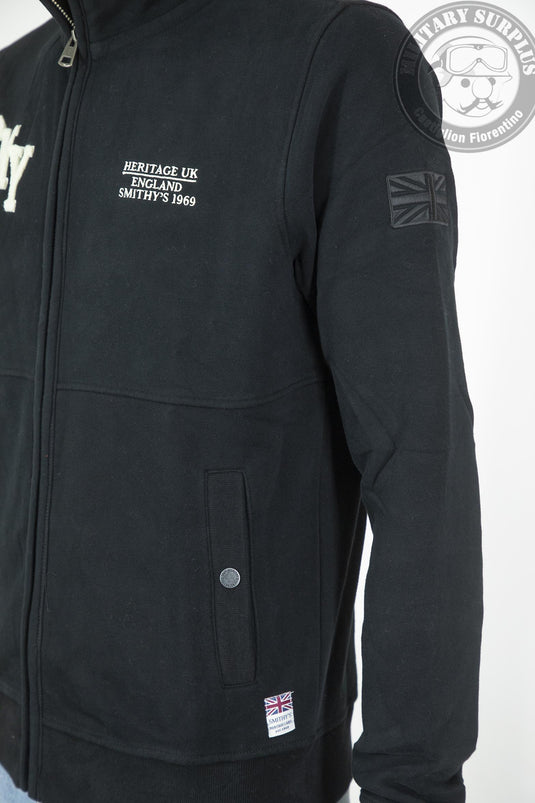 Smithy's felpa full zip uomo Nero 