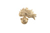 RANKS Woman's cap badge cc flame metal pin GOLD