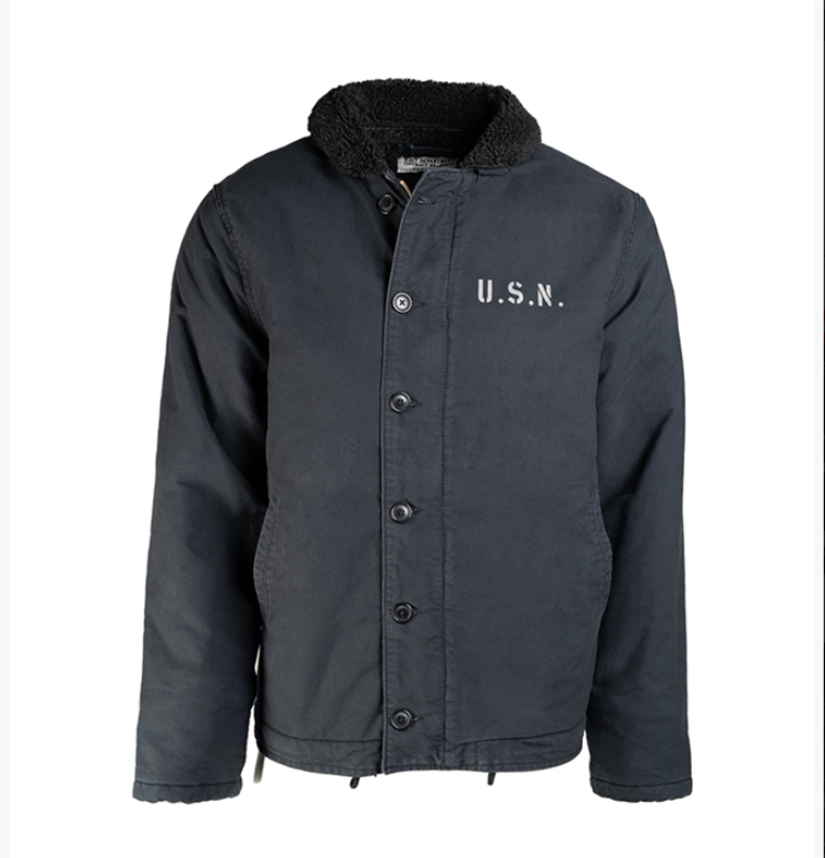 Carica immagine in Galleria Viewer, US Navy deck jacket N-1 NAVY Blue 
