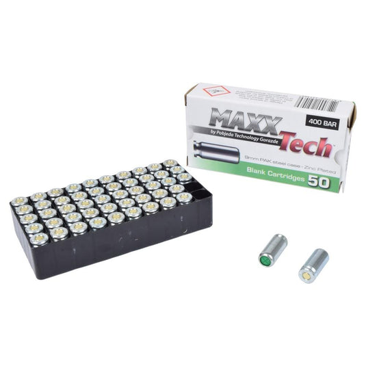 9mm  CARTUCCE A SALVE CALIBRO PLACCATE ZINCO 