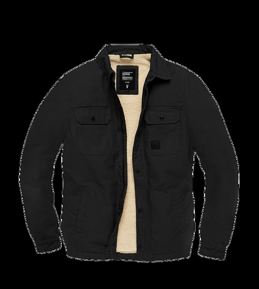 dean sherpa jacket man short black 