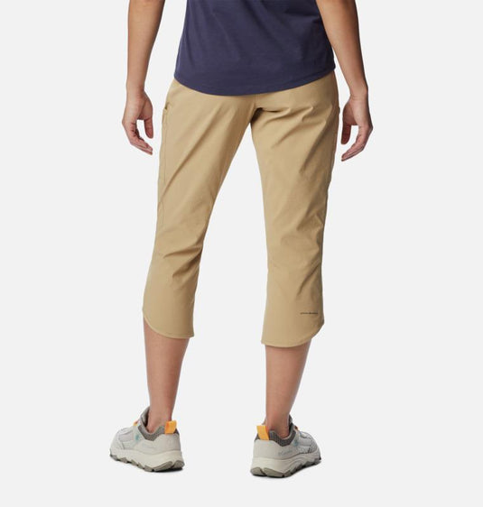 Columbia pantaloni capri leslie falls™ da donna sabbia 