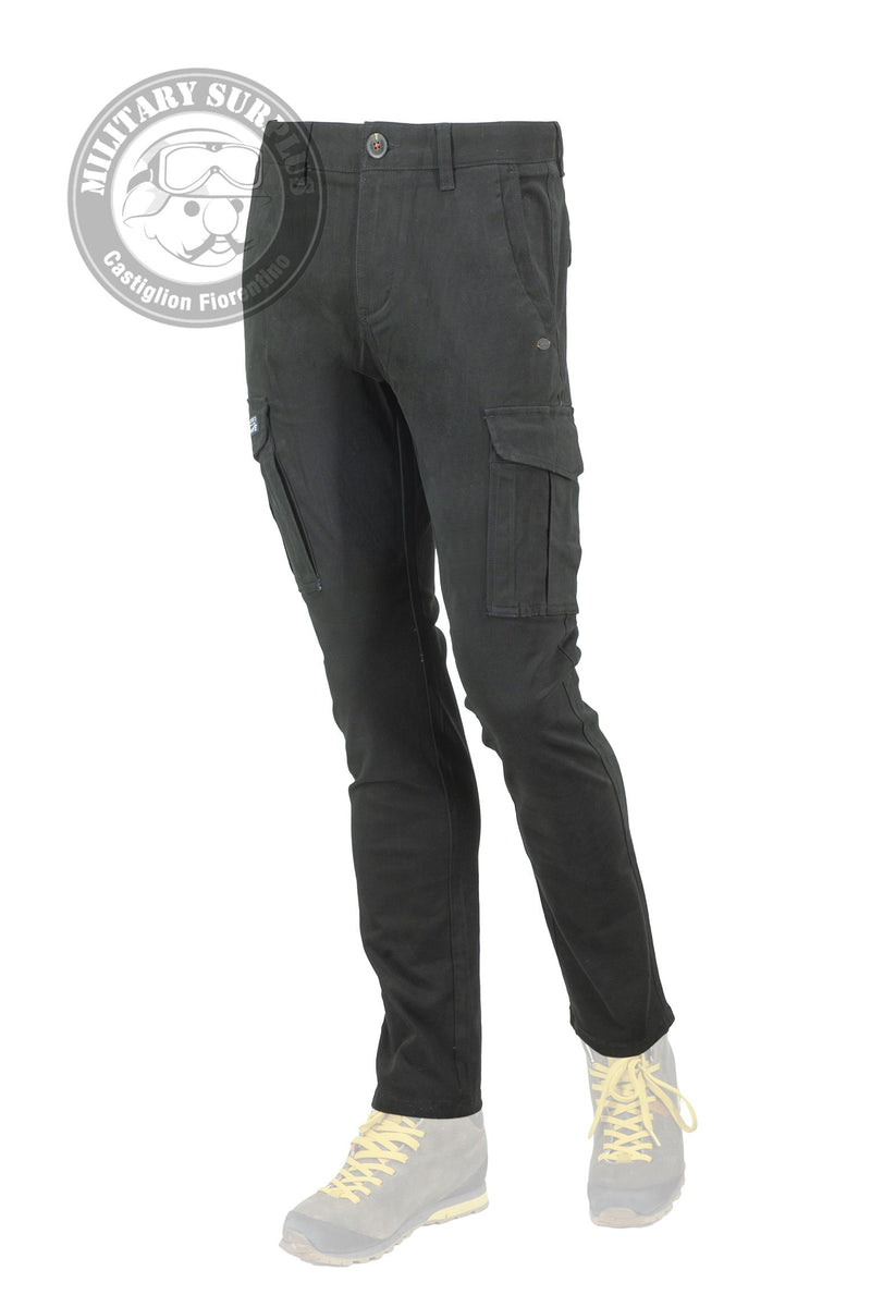 Load image into Gallery viewer, Smithy's pantaloni cargo uomo nero 
