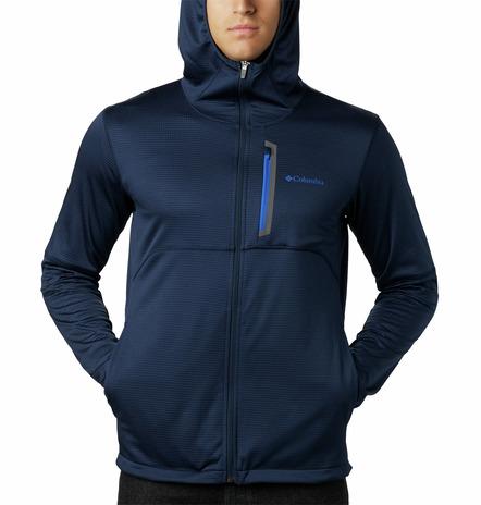 tech trail full zip hoodie secondo strato tecnico con cappuccio e zip lunga 