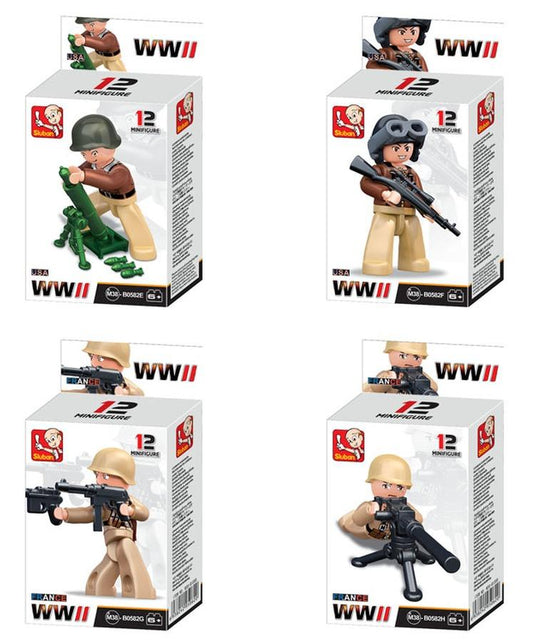 ww2 sluban mini figures 