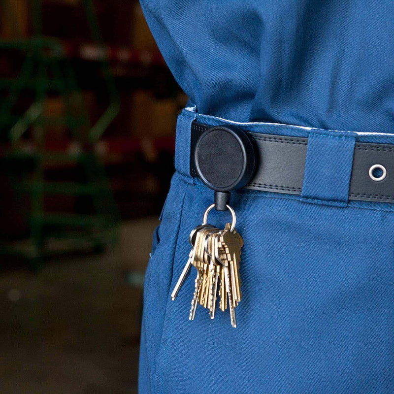 Carica immagine in Galleria Viewer, portachiavi key back con cavetto cm 70 attacco alla cintura con clip 
