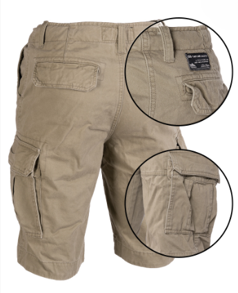 US vintage shorts stone washed OLIVE GREEN 