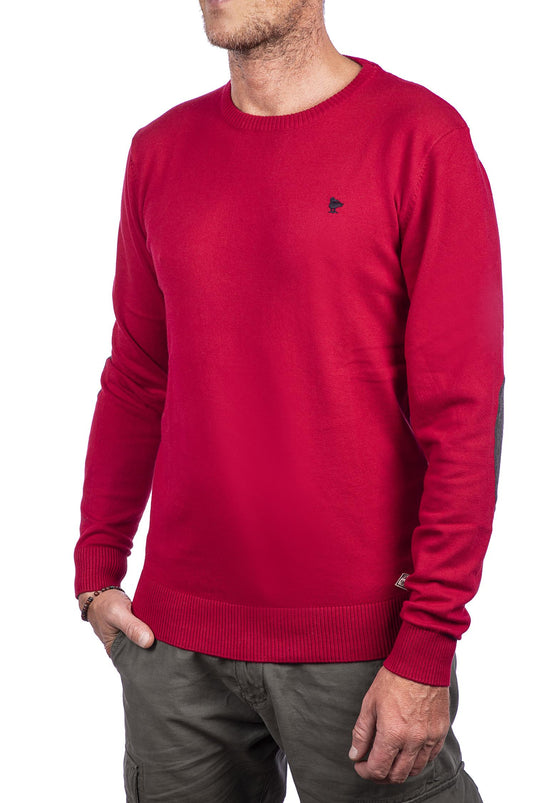 smithy's maglioncino girocollo  uomo in maglia Rosso 
