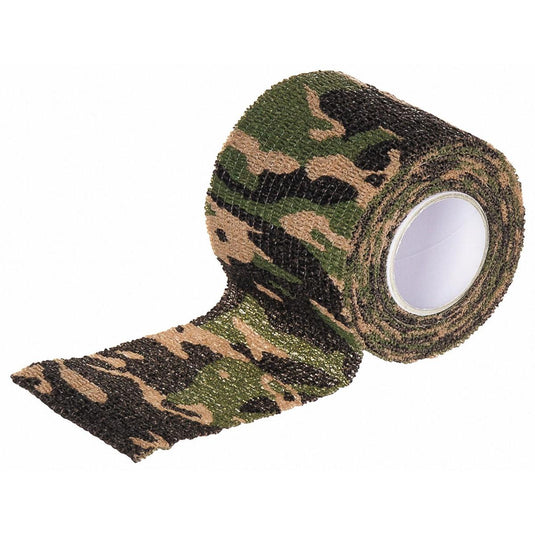 Nastro mimetico autoadesivo, circa 5 cm  woodland camouflage 