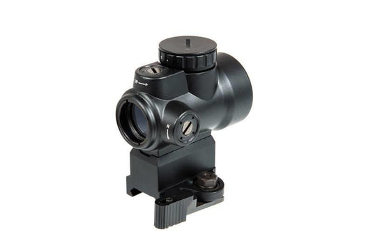 mro red dot sight replica con riser + attacco inferiore - nero 