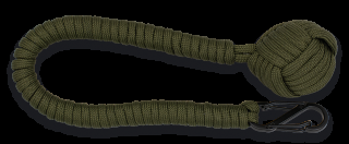 Portachiavi Bola 31 cm paracord 4 m Verde Militare 