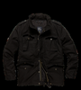 VINTAGE INDUSTRIES capper parka jacket men style m65 black stone washed