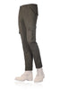 MACCHIE DI MAREMMA Stretch cargo pants SLIM FIT MILITARY GREEN