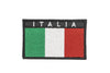 HIGH VISIBILITY Italian Flag rectangular patch with blue velcro base
