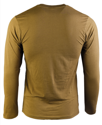 Carica immagine in Galleria Viewer, T-shirt uomo maniche lunghe 100% cotone VERDE OLIVA 
