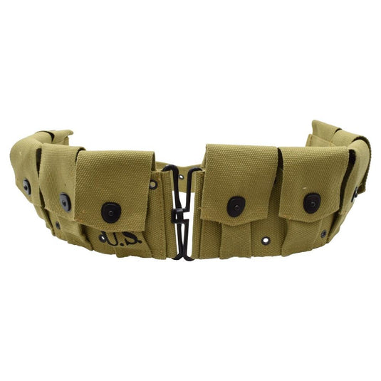 Cinturone porta cartucce m-1936 US WWII  repro khaki 
